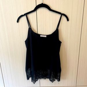 Silk Black Camisole XS